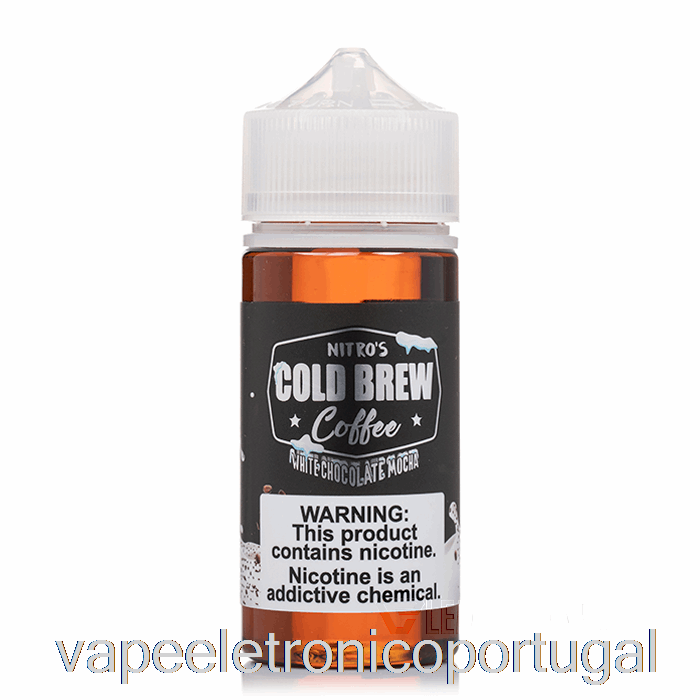 Vape Eletronico Chocolate Branco Mocha - Nitros Cold Brew - 100ml 3mg